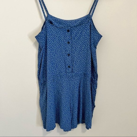 Levi’s Blue Polka Dot Tie Waist Romper - Picture 7 of 11